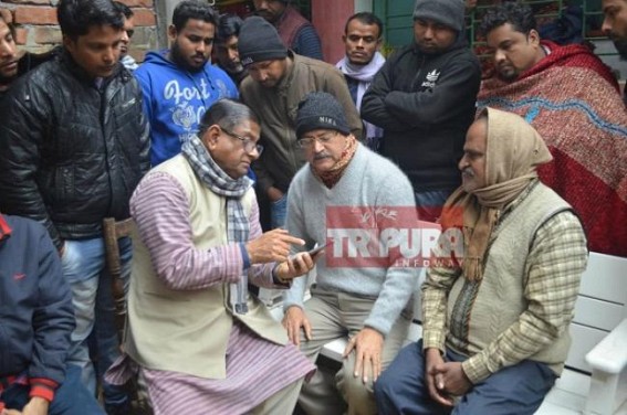 BJP, CPI-M leaders developed arguments in Custodial murder victim’s home in Tripura BJP, CPI-M leaders developed arguments in Custodial murder victim’s home in Tripura